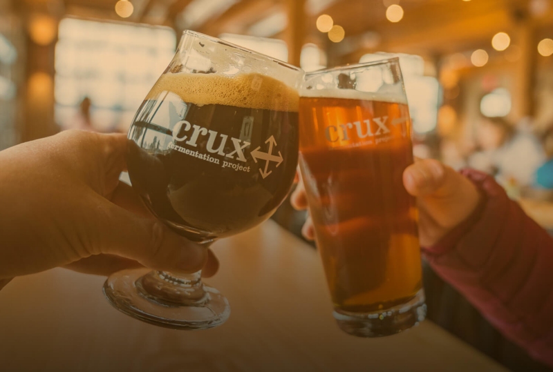 Happy hour at Crux Fermentation Project